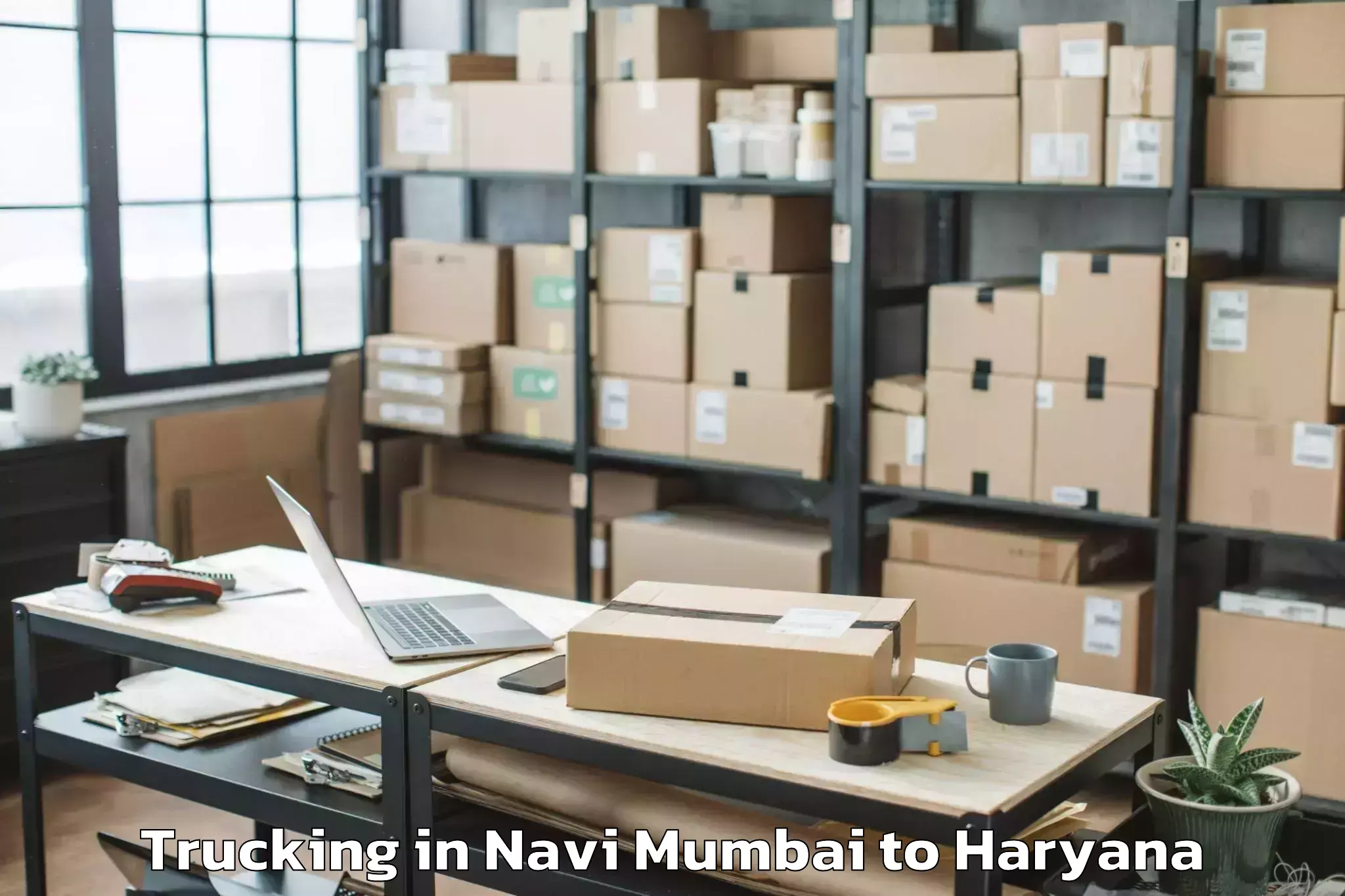 Easy Navi Mumbai to Mvn University Palwal Trucking Booking